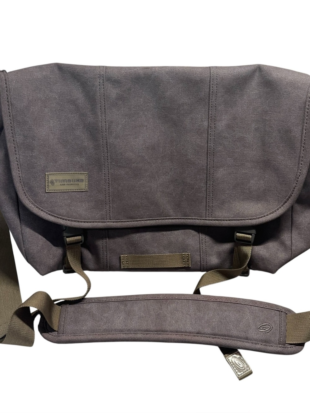 Timbuk2 Flight Classic Messenger Bag Medium Cross Strap Canvas Gray NEW